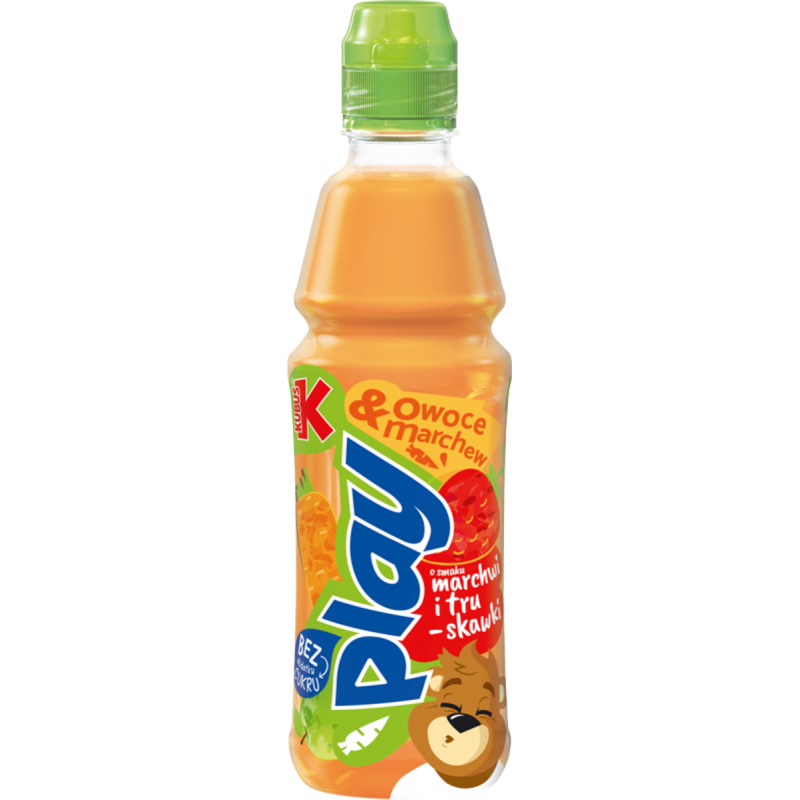 Kubuś Play! Napój z marchwi i owoców marchew truskawka jabłko 400 ml