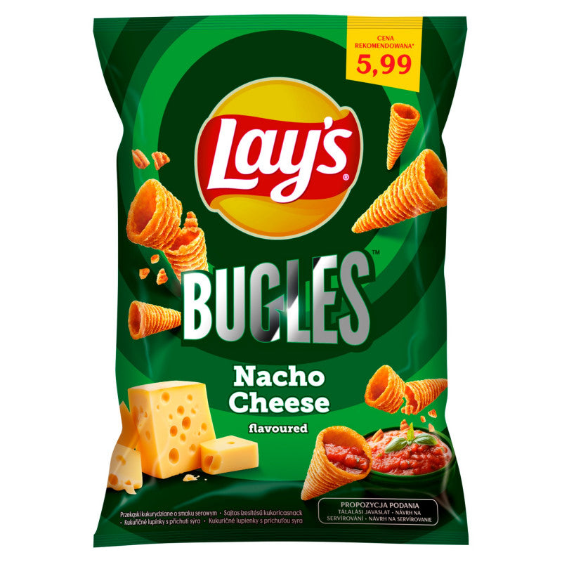 Lay's Bugles Przekąski kukurydziane o smaku serowym 75 g
