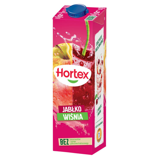 Hortex Napój jabłko wiśnia 1 l