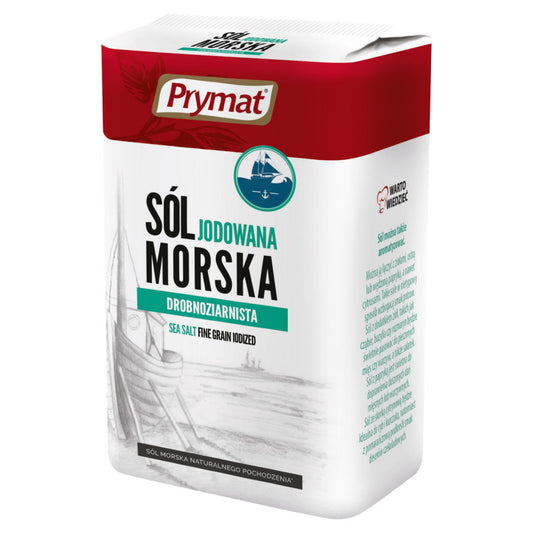 Prymat Sól morska jodowana drobnoziarnista 1 kg