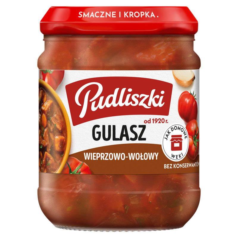 Pudliszki Gulasz wieprzowo-wołowy 460 g