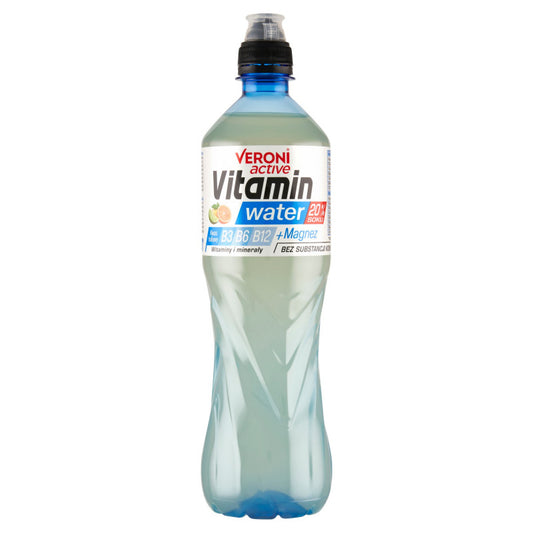 Veroni Active Vitamin Water Napój niegazowany o smaku limonki cytryny i pomarańczy 700 ml