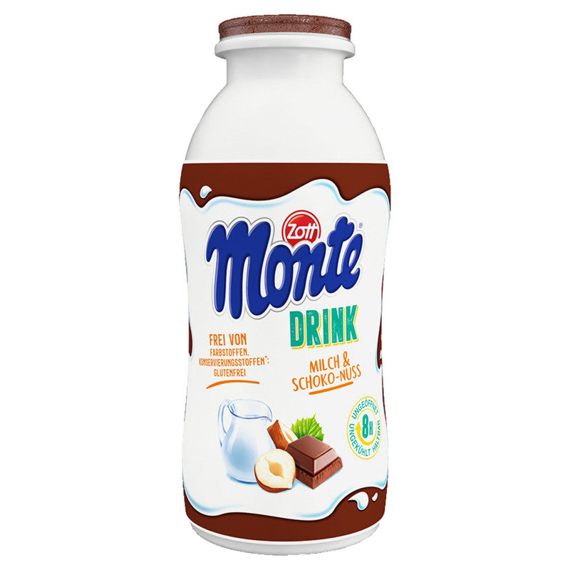 Zott Monte Napój mleczny z czekoladą i orzechami laskowymi 200 ml